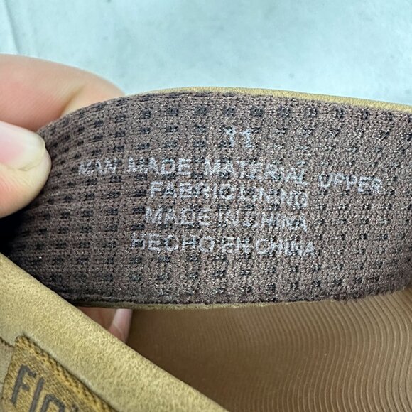 Flojos Men's Size 11 Flip Flops Brown Synthetic Upper & Textured Sole - Picture 6 of 6